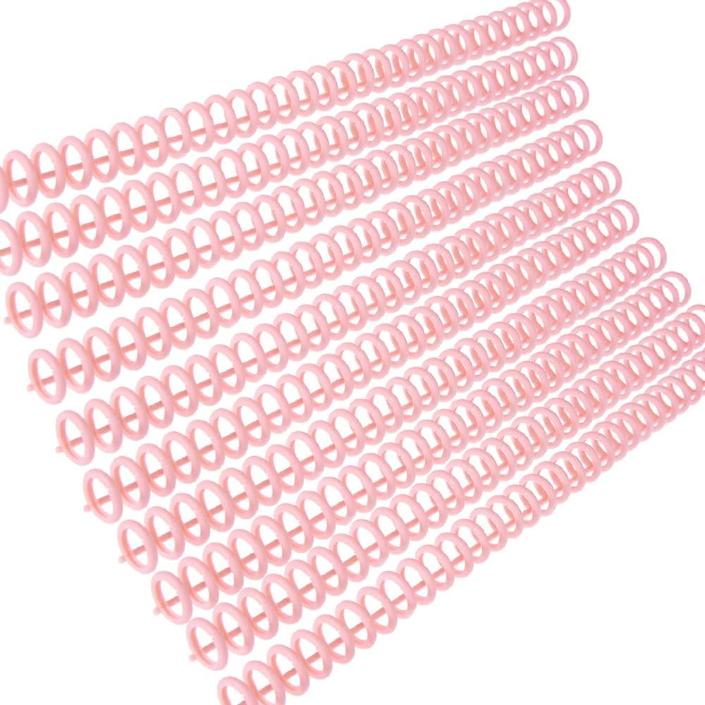 Labymos 10pcs Plastic 30-Hole Loose Leaf Binders Ring Binding Spines Combs 85 Sheets ty for DIY Paper Notebook Album Office School Supplies
