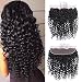 Ucrown Hair 13x4 Ear To Ear Lace Frontal With Baby Hair Brazilian Deep Wave Frontal Lace Closure Deep Curly Virgin Human Hair (16inch)