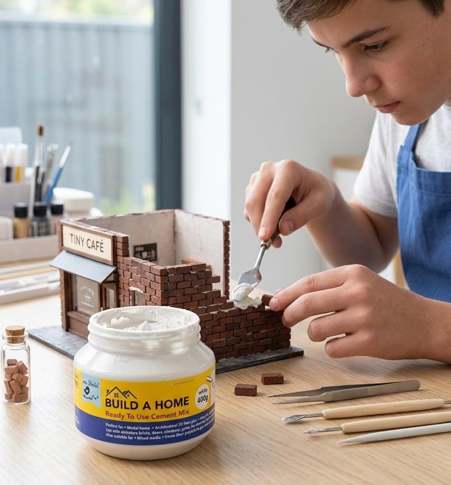 Image of Little Birdie Build A Home Ready To Use Cement Mix White 400G Bottle