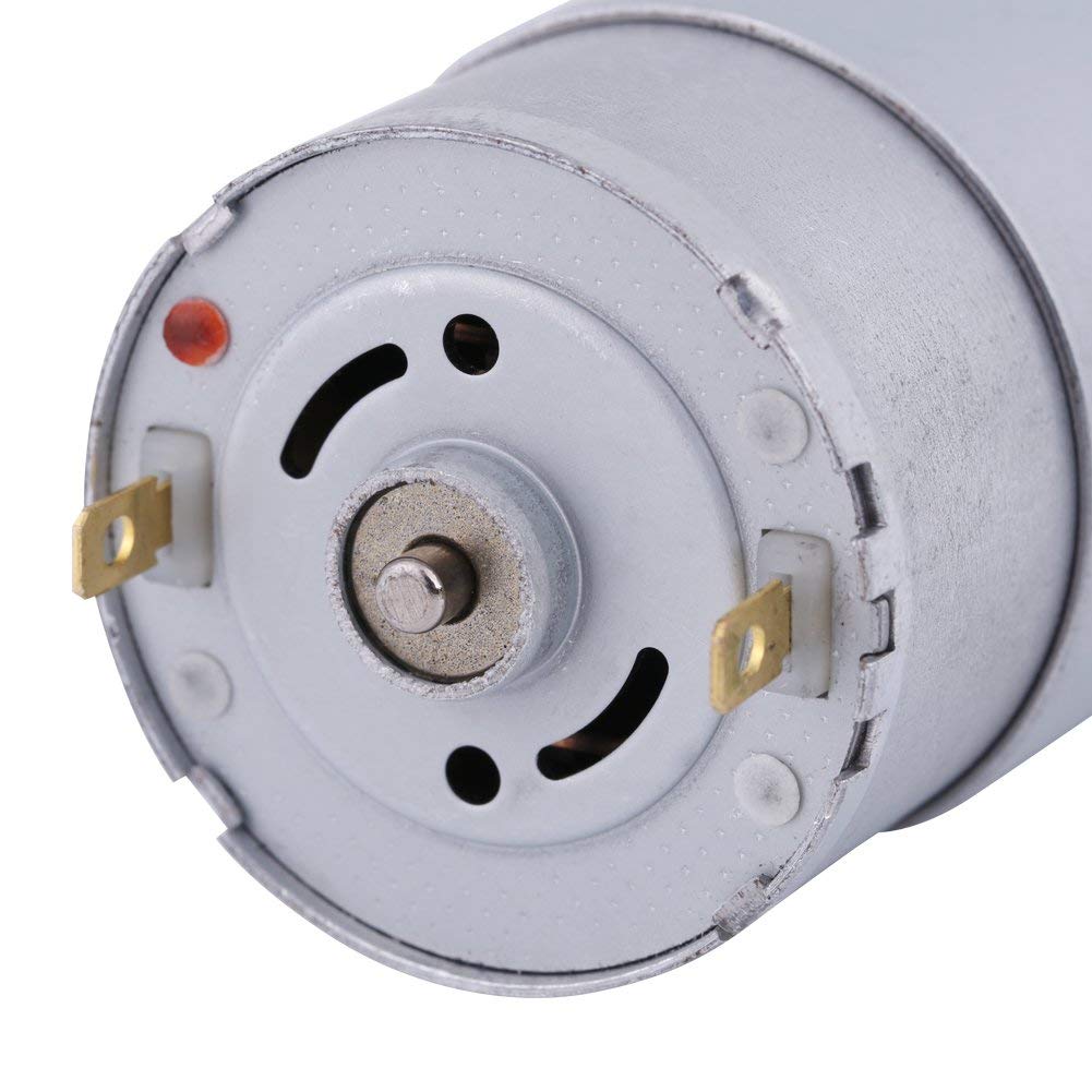 Motoréducteur Électrique 12V 15W 500RPM Mini à Couple Élevé Réduction de Vitesse Moteur à Engrenages en Métal