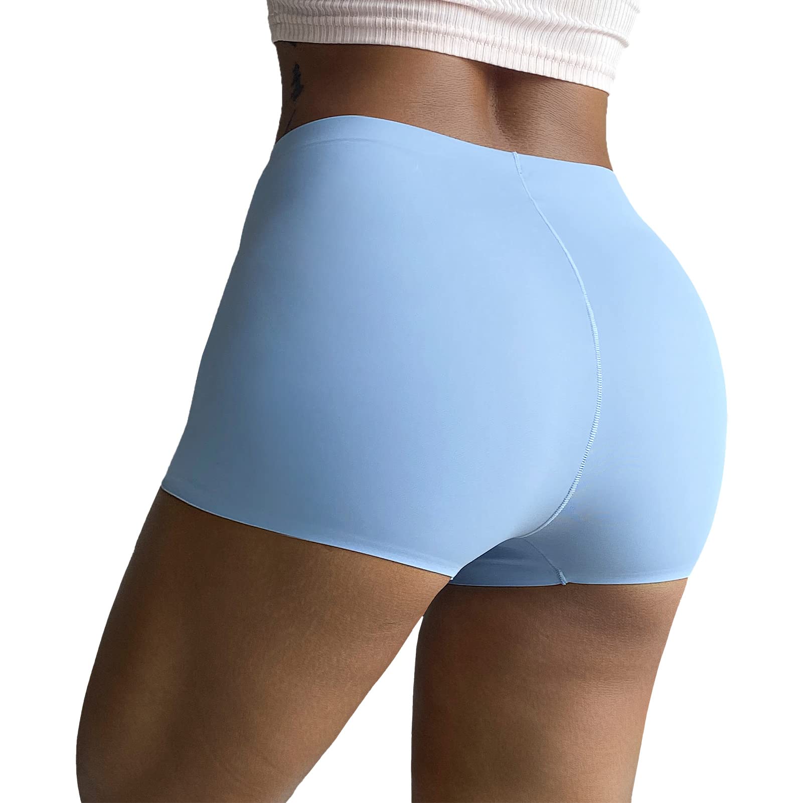 FallSweet Women's Seamless Boyshorts Knickers Underwear No Show Boxer Briefs Panties Pack Multi, 3XL - Image 2