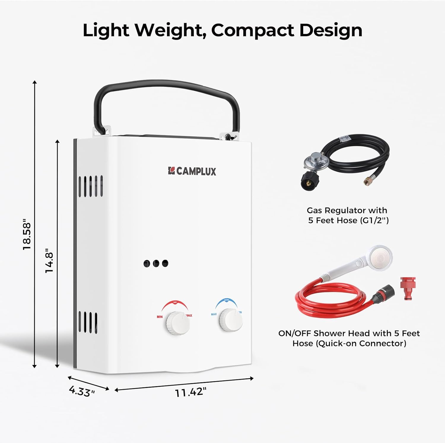 Camplux Best Hot Water Heater For Outdoor Shower Portable Hot