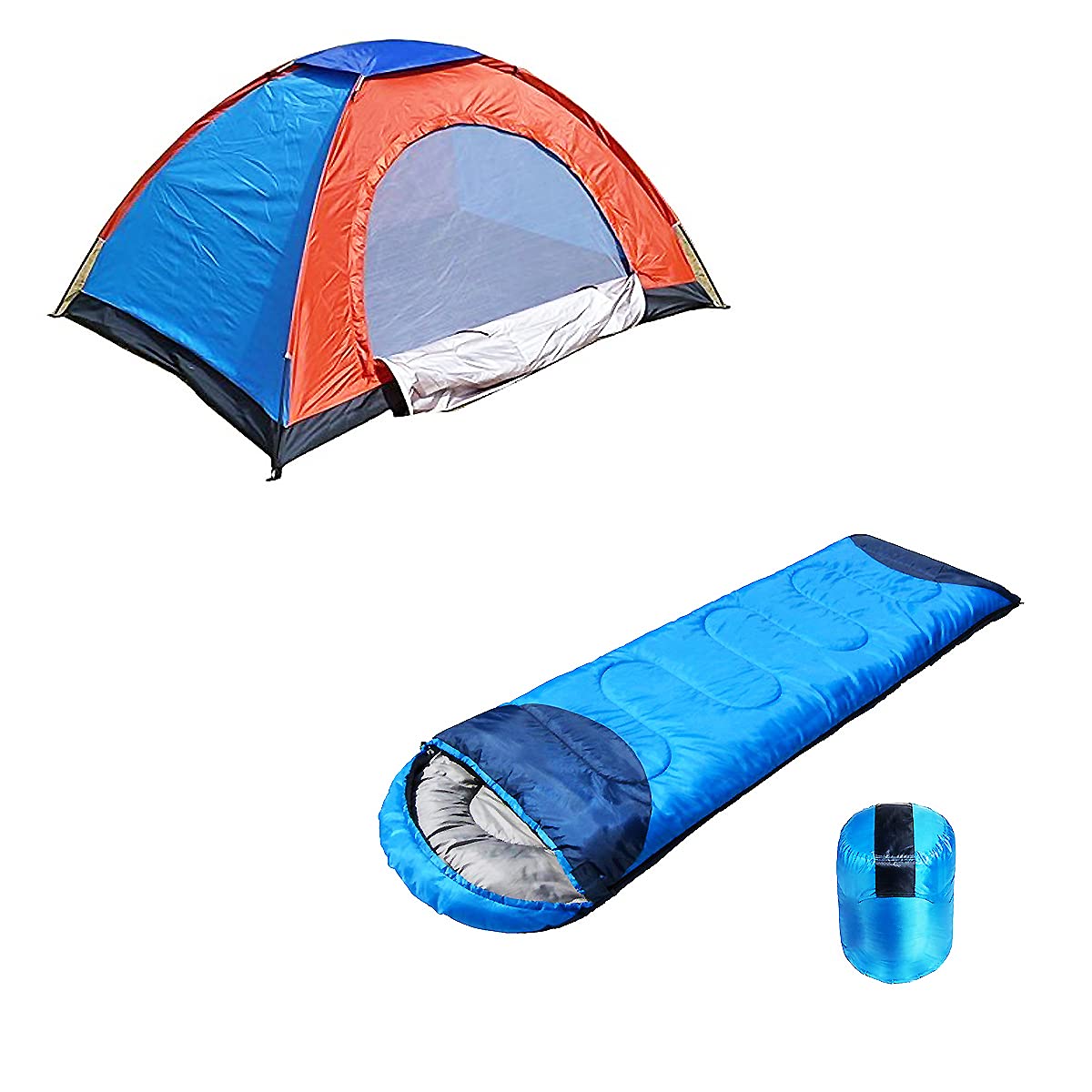 ATHRZ Polyester Camping Portable Foldable Tent For Picnic/Hiking/Trekking Tent Dome, 4 Person, Tent With Waterproof Thick Carry Bed Camping Sleeping 1 Pcs Sleeping Bag - 4Tentsleeping-N11, Multicolor (B098B94R5R) Amazon Price History, Amazon Price Tracker