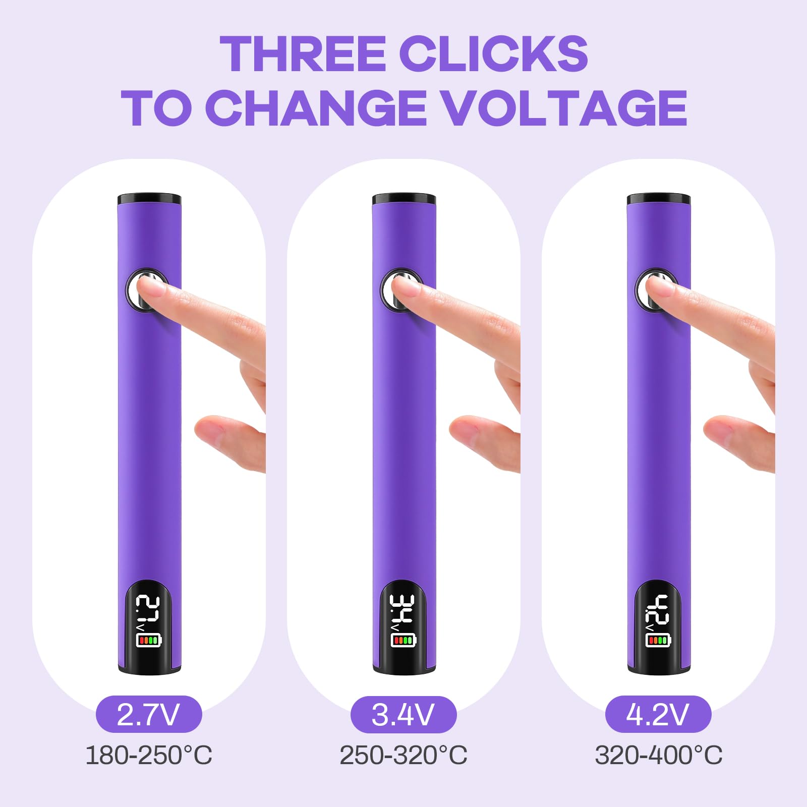 Penna a batteria a 510 fili, con penna per saldatura, kit di saldatore elettrico portatile, tensione regolabile, ricaricabile tramite USB, con batteria da 650 mAh per riparazioni elettroniche di