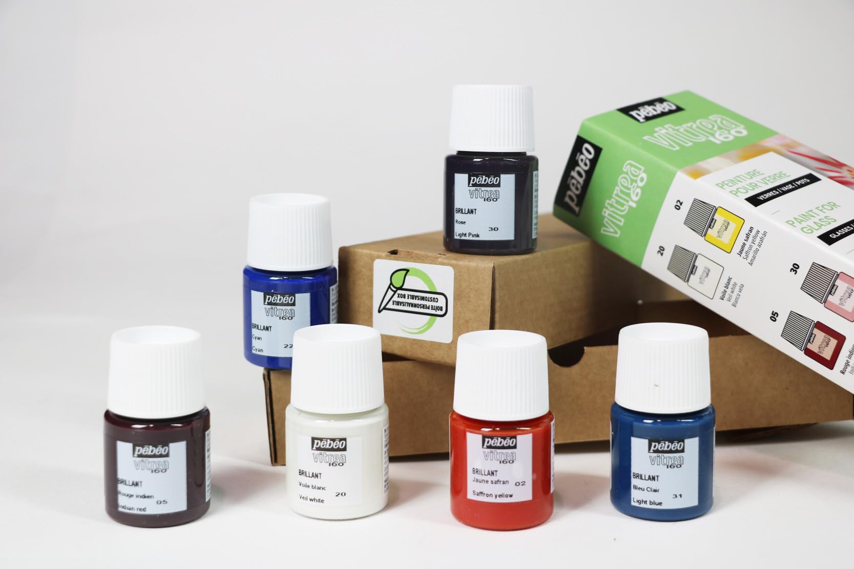 Amazon | ペベオ(Pebeo) ガラス用水性アクリル絵具（オーブン焼成