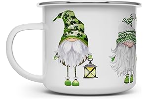St Patricks Day Irish Gnomes Campfire Coffee Tea Mug