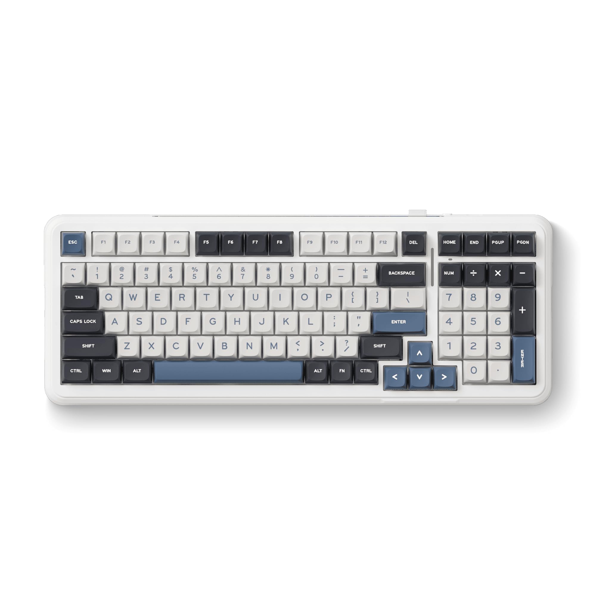 Dark Project MCHOSE K99 - Teclado inalámbrico para juegos, RGB personalizable, interruptores de jacinto, PBT de doble disparo, montaje en junta, intercambio en caliente, 98%, QWERTY
