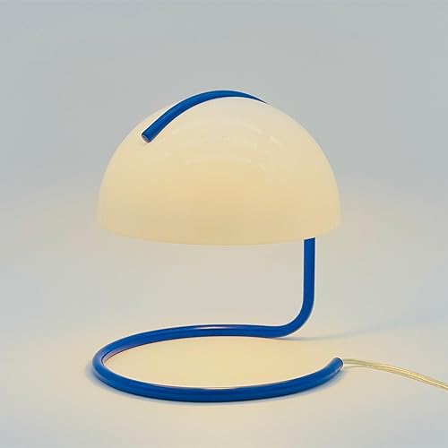 Lotus Atelier Blue Bauhaus Light  Lámpara de mesa retro con forma de hongo para habitación, iluminación moderna estética para dormitorio, moderna de disponible en Yaxa Costa Rica