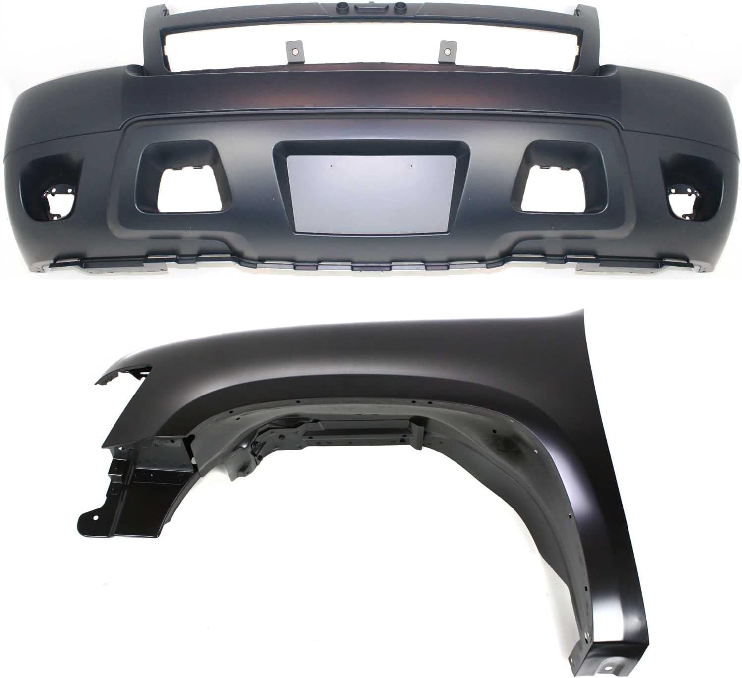 Evan Fischer Front Fender Kit Compatible With 2007-2013 Chevrolet Avalanche, Fits 2007-2013 Chevrolet Suburban 2500 Primed Steel Driver Side