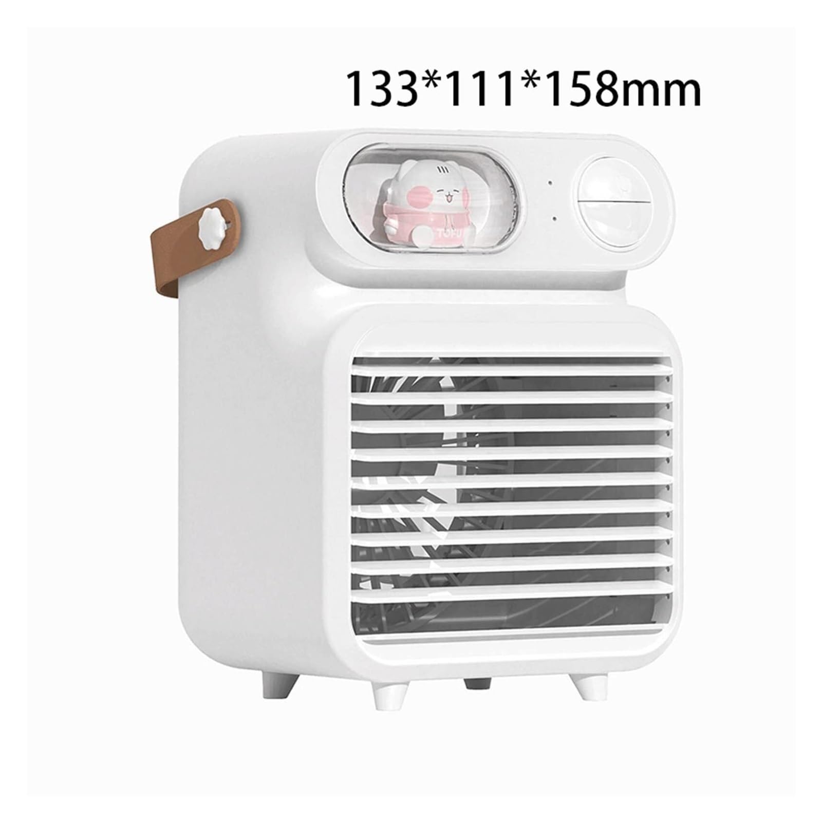Mini ventilatore portatile con 3 livelli di ventola e USB, silenzioso, con raffreddamento evaporativo e umidificazione, per camera da letto, ufficio e campeggio