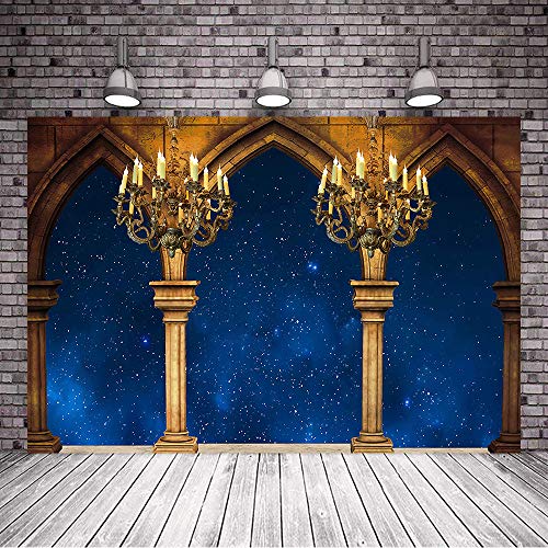 Fondo fotográfico de palacio medieval 7x5ft miniatura 4
