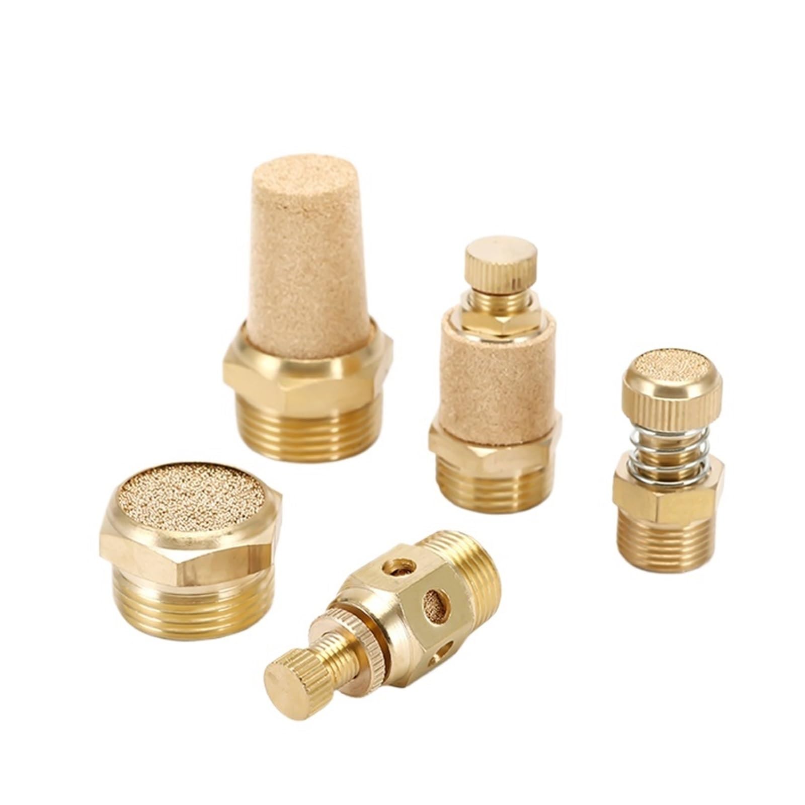 Silenziatore di scarico pneumatico Ottone BSP 1"