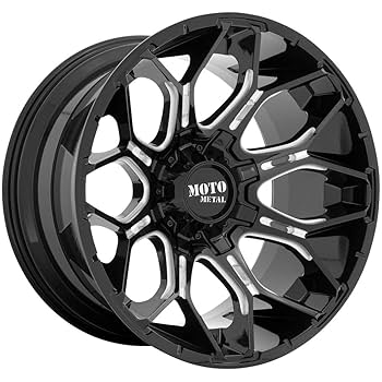Amazon.com: Moto Metal 20X10 6X135/5.5 4.79-18mm GLOSS BLACK