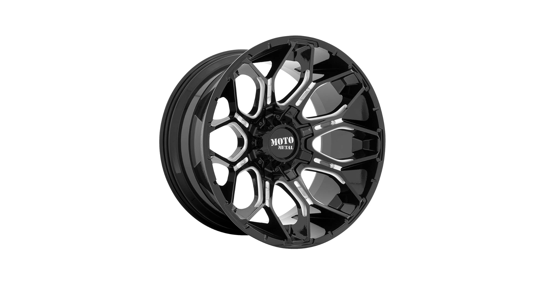 Amazon.com: Moto Metal 20X10 6X135/5.5 4.79-18mm GLOSS BLACK