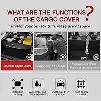 Vista 5 de Cubierta retráctil de lona para maletero trasero para Toyota Rav4 2014-2018