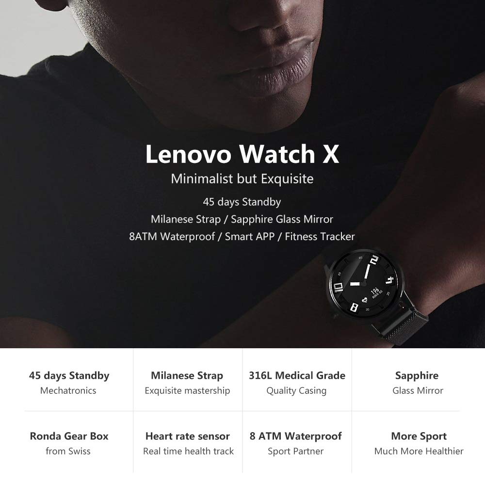 Lenovo Atm Water Resistant Lenovo Watch X Smart Watch 80atm