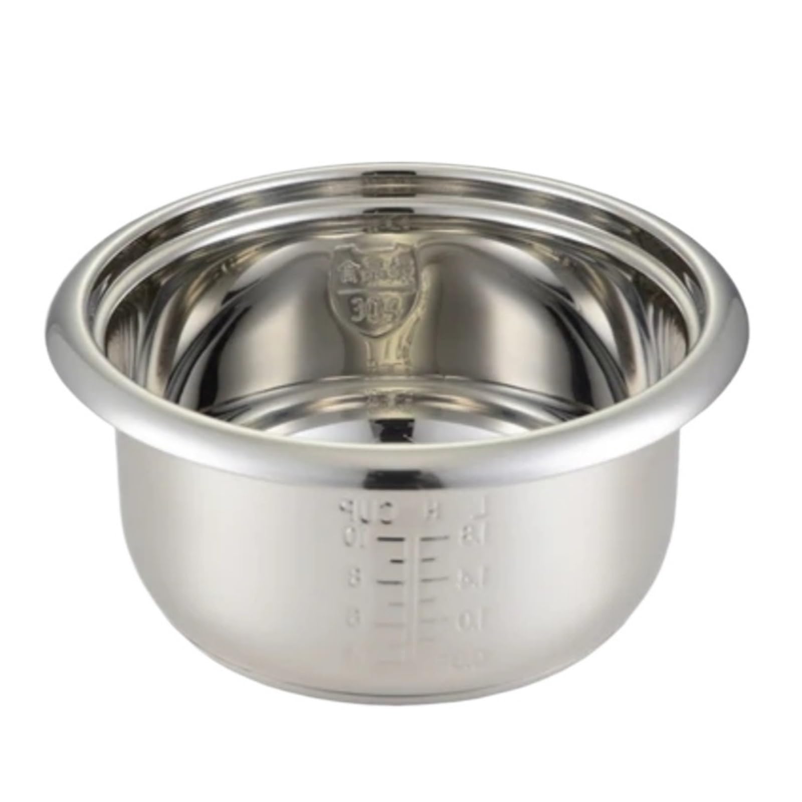 SQJZWOD 3L 304 Stainless Steel Rice Cooker Inner Container Non Stick Cooking Pot Replacement Accessories Rice Cooker Liner