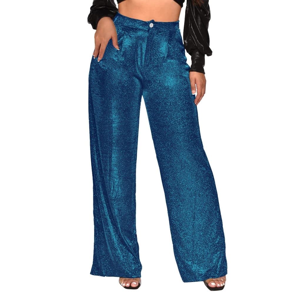 Uitlopende broek van synthetisch leer voor dames Urban Classics
