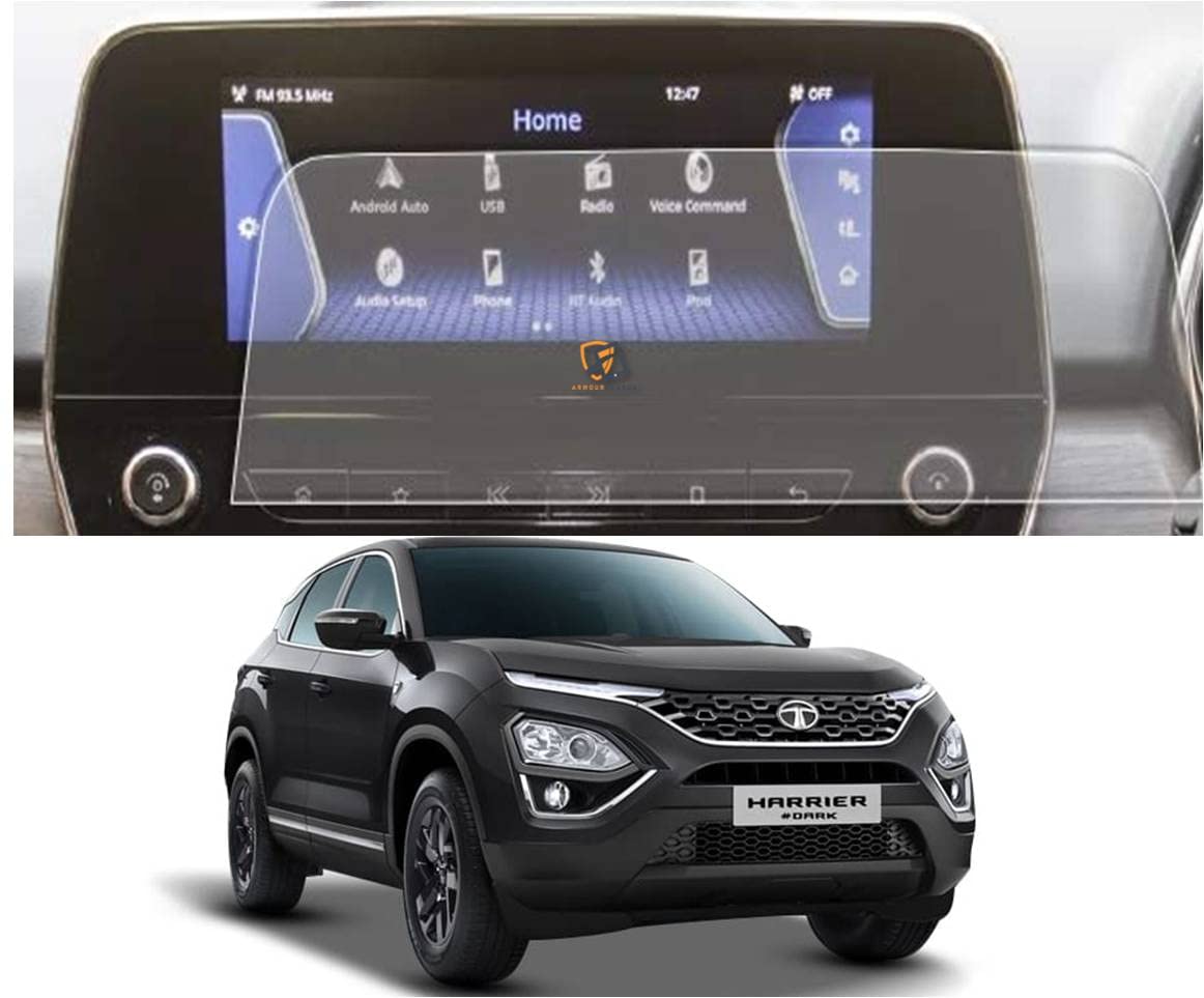 ARMOUR GUARDS 9H Scratch Resistant, Unbreakable, Flexible & Shatter Proof Car Infotainment Screen Protector Compatible with TATA HARRIER Xz Dark Edition (8.8 Inch) (Transparent) (B07YNZLLW2) Amazon Price History, Amazon Price Tracker