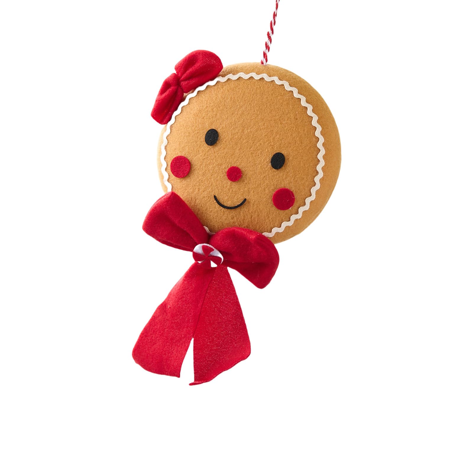 Gingerman Ornament Christmas Tree Hanging Decorations for Door Wreath Mantels Shelf Decoration Indoor and Outdoor Christmas Tree Decorations