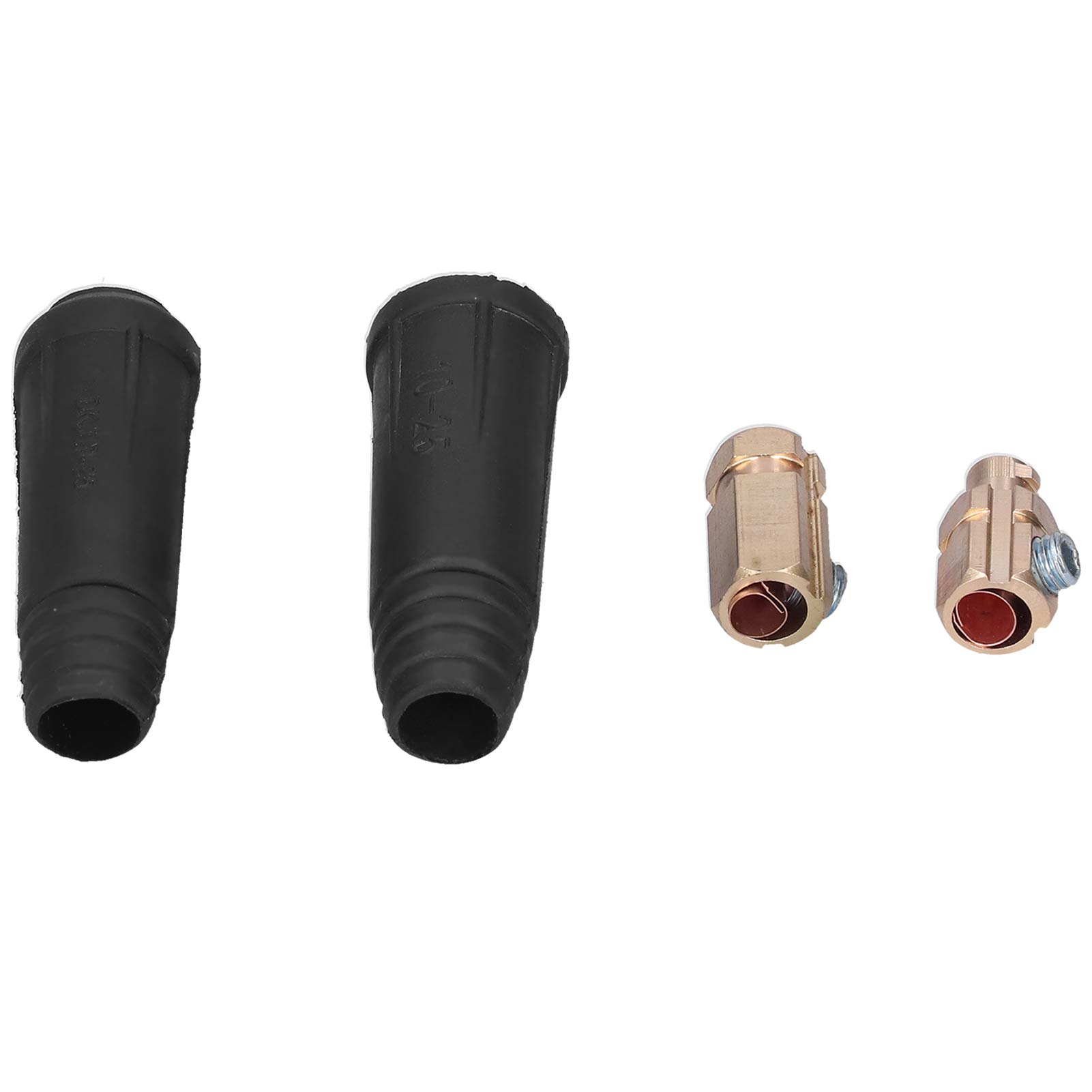 Welding Cable Connector, Deosdum Welding Cable Quick Connector Welding Quick Coupling Connector Socket Connectors for 1025mm Cable DKJ10?25