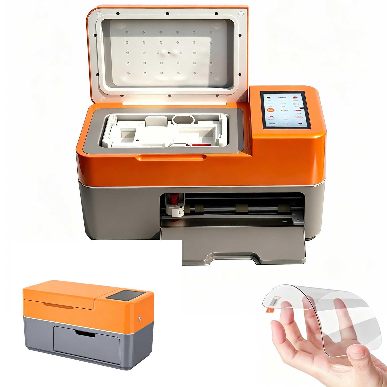 Macchina 2 In 1 Per Il Taglio Di Pellicole Protettive E Laminazione Automatica,Taglierina Per Pellicole Idrogel Per Smartphone Con Oltre 30.000 Modelli,Touchscreen Da 5,5",Macchina Tagliapellicole Per