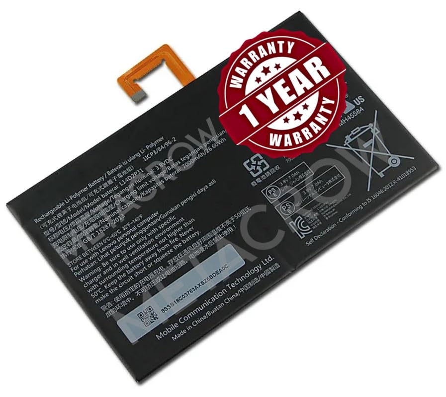 Image of Original L14D2P31 Battery Compatible for Lenovo Tab 2 (A10-70), (A10-70F), (A10-70L) Battery - (7000mAh) - 365 Days Warranty