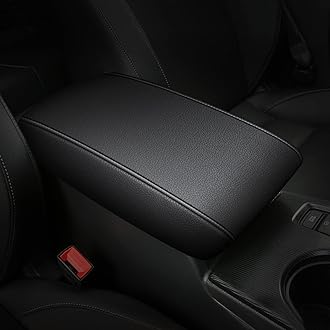 Black Armrest Covers for 2016-2023 Nissan Maxima Leather Console for Maxima