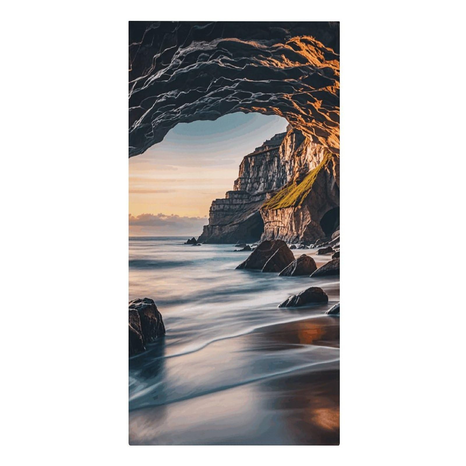 QMNLKH Sea Beach Towel for Women, Large Microfiber Pool Towel for Men, Absorbent Swim Towels for Home, Lightweight Bath Towels for Camping, Yoga, 30.3"x61.4"