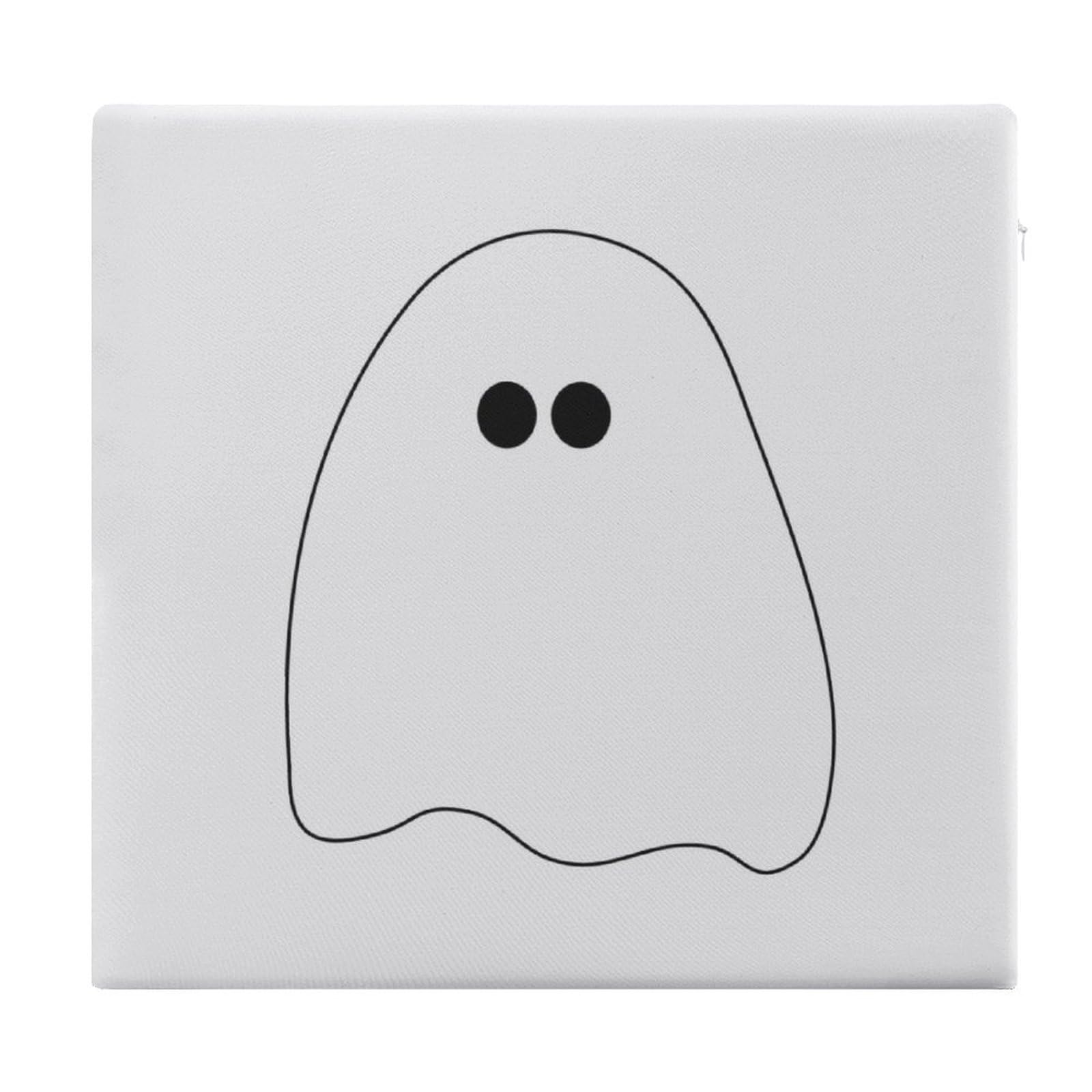 JZemdybill Chair Pad, Ghost Seat Pad, Square Chair Cushion for Yoga Living Room Balcony