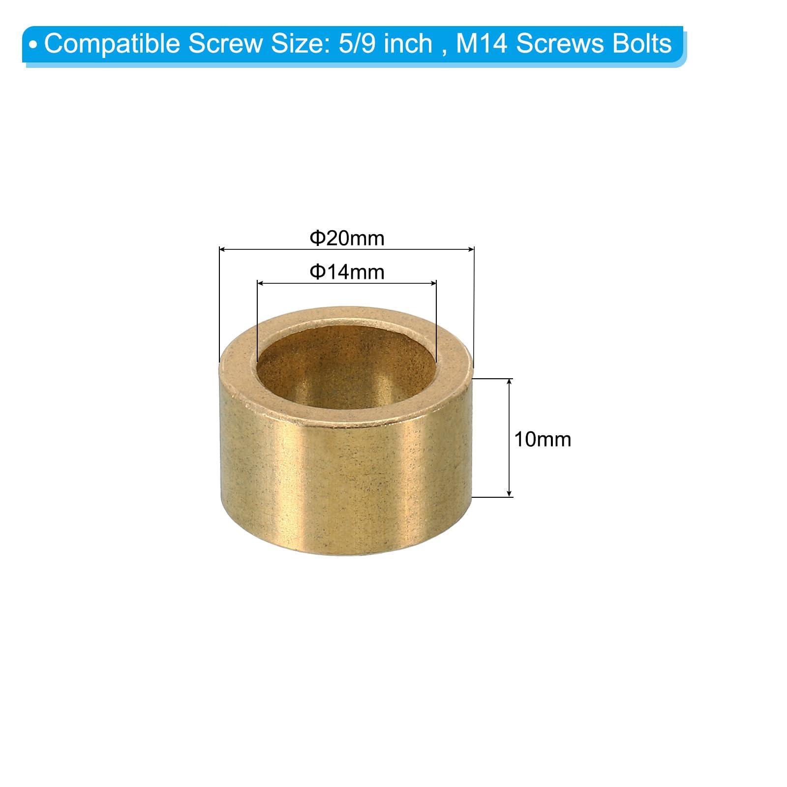 TA-VIGOR 4Pcs M14 Brass Spacer - Image 2