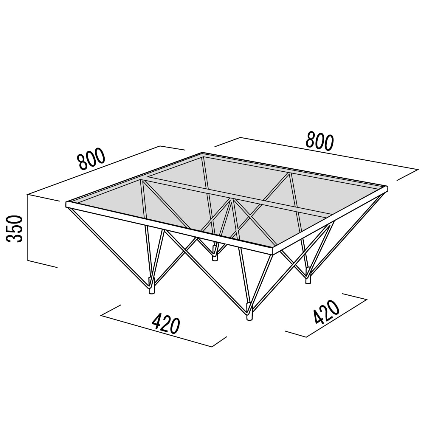 Amazon｜ルネセイコウ ダイニングテーブル クリアガラス 80×80×35 FT