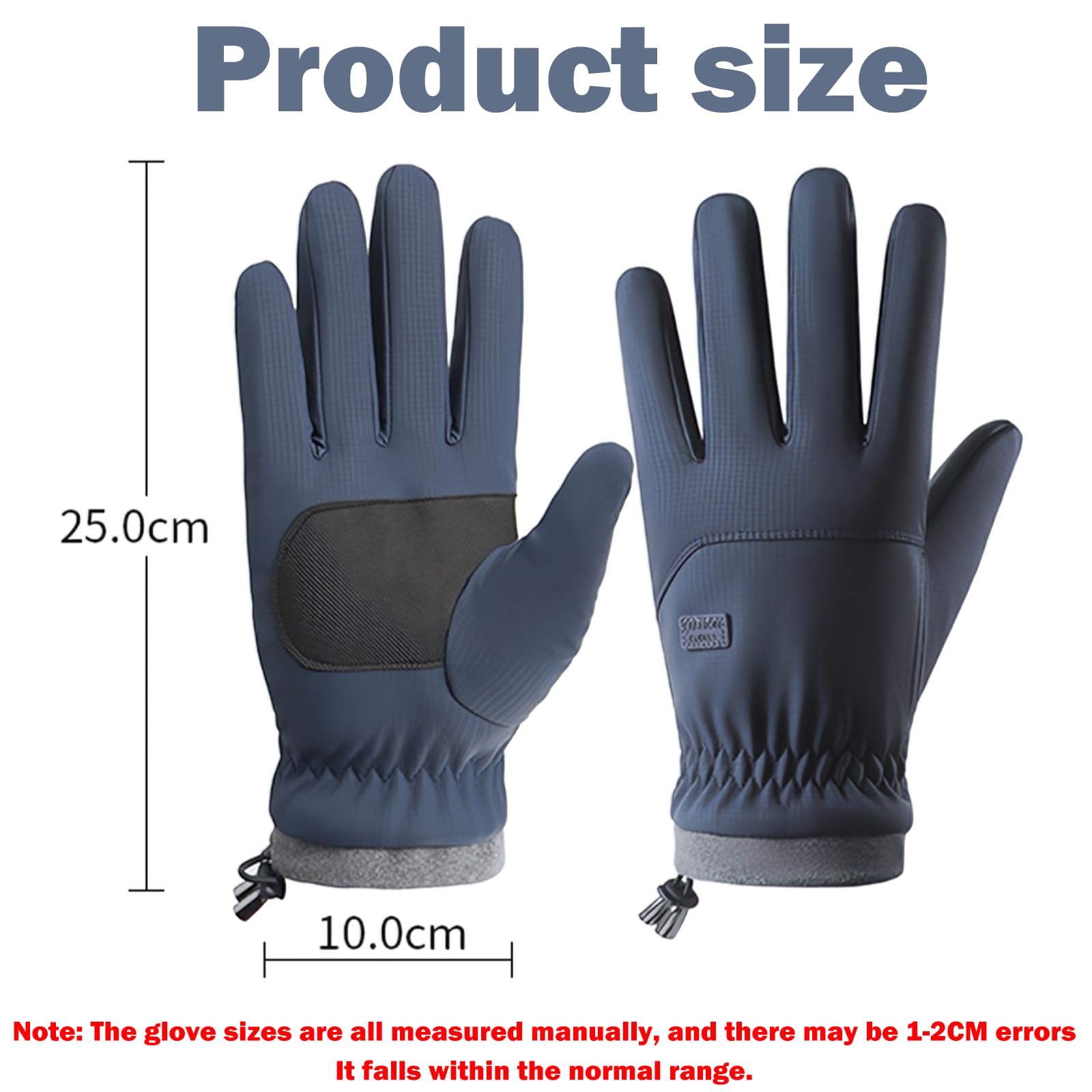 WDCSOEH Winterhandschuhe Warm Gloves Handschuhe Warm Touch, Wind und Wasserdicht Unisex, Geeignet für Damen Herren Sport Arbeit Skifahren Reisen im Freien Outdoor Sport & Freizeit