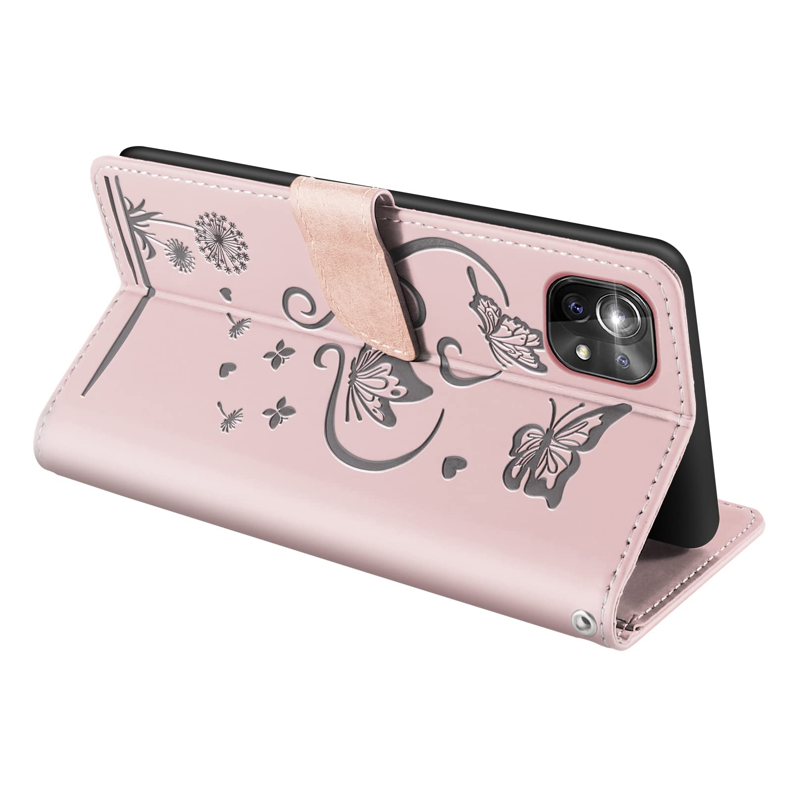 SUANPOT Cover per Xiaomi 11T Blocco RFID Portafoglio Slot