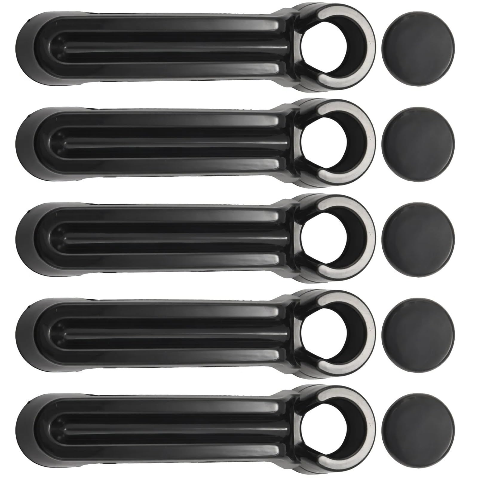 KEDFBTS Car Outer Handle Compatible with Dodge for Nitro 2007 2008 2009 2010 2011 4 Door Outside Exterior Door Handle Tailgate Cover Trim