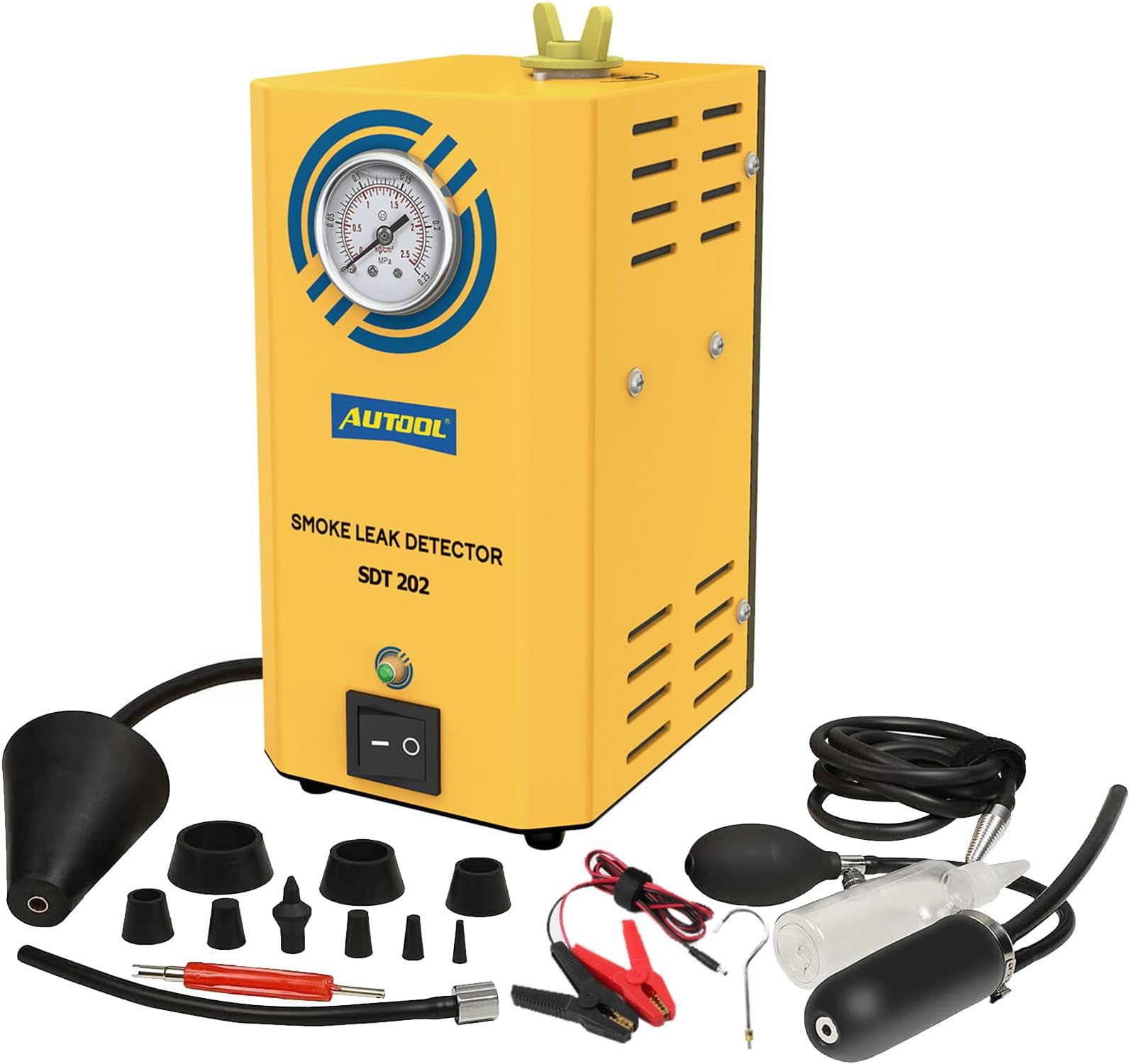 AUTOOL Automotive Leak Detector Tool Cars Leak Locator Tester Car Pipe Leakage Tester Support Evap for All Vehicles