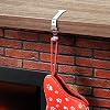 CM Cosmos Pack of 4 Metal Christmas Stocking Hanger Hook Fireplace Mantel Stockings Hangers Mantelpiece Xmas Stocking Clips for Christmas Tree Fireplace