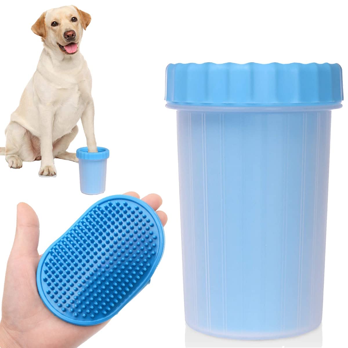 Sage Sqauer Dog Grooming Foot/Paw Cleaner, Dog Paw Washer Cup,2 in 1 Portable Silicone Cleaning Brush Feet Cleaner for Dogs Grooming with Muddy Paw, Dog Cleaner for Small Medium Dogs (B0BGBL6G6X) Amazon Price History, Amazon Price Tracker