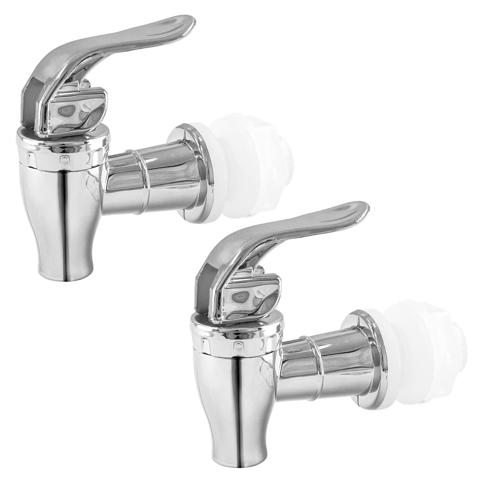 Biaungdo 2 Pcs Replacement Spigot for Beverage Dispense, Silver Push Style