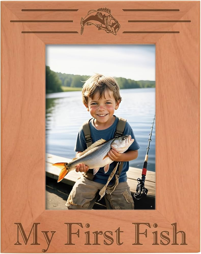 Amazon.com - ThisWear 4x6 Fishing Frame My First Fish Picture