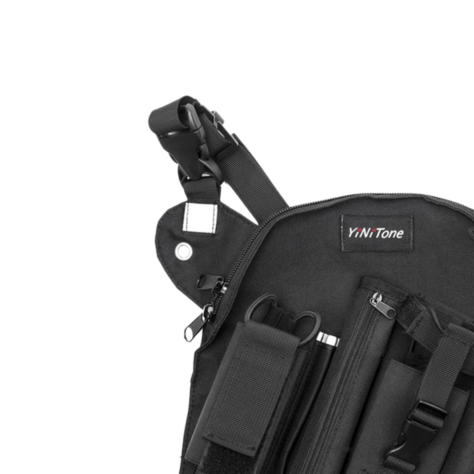 Gralara Arnés de Pecho Mochila Soporte de Hombro para Radio, Bolsillo, Arnés de Pecho para Radio para Acampar, Estilo un