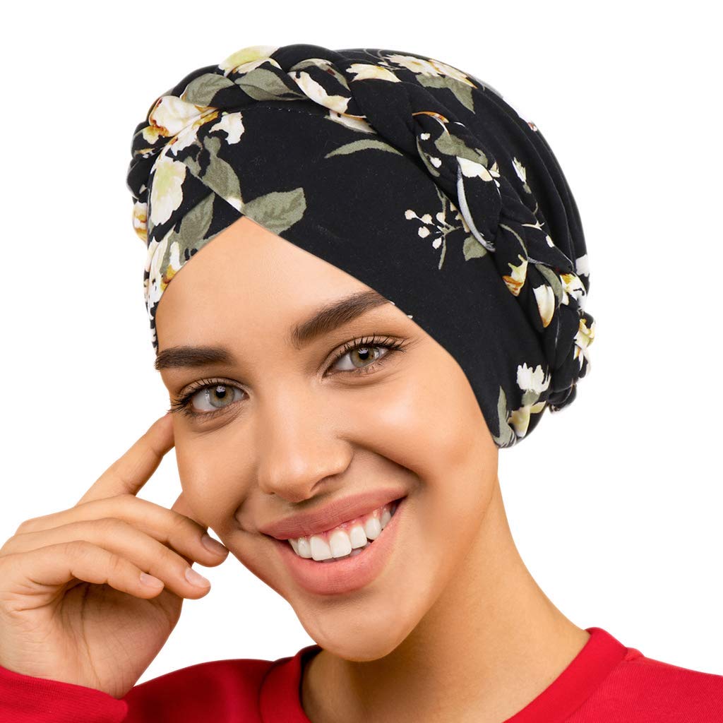 African Turban for Women Knot Pre-Tied Bonnet Beanie Cap Headwrap
