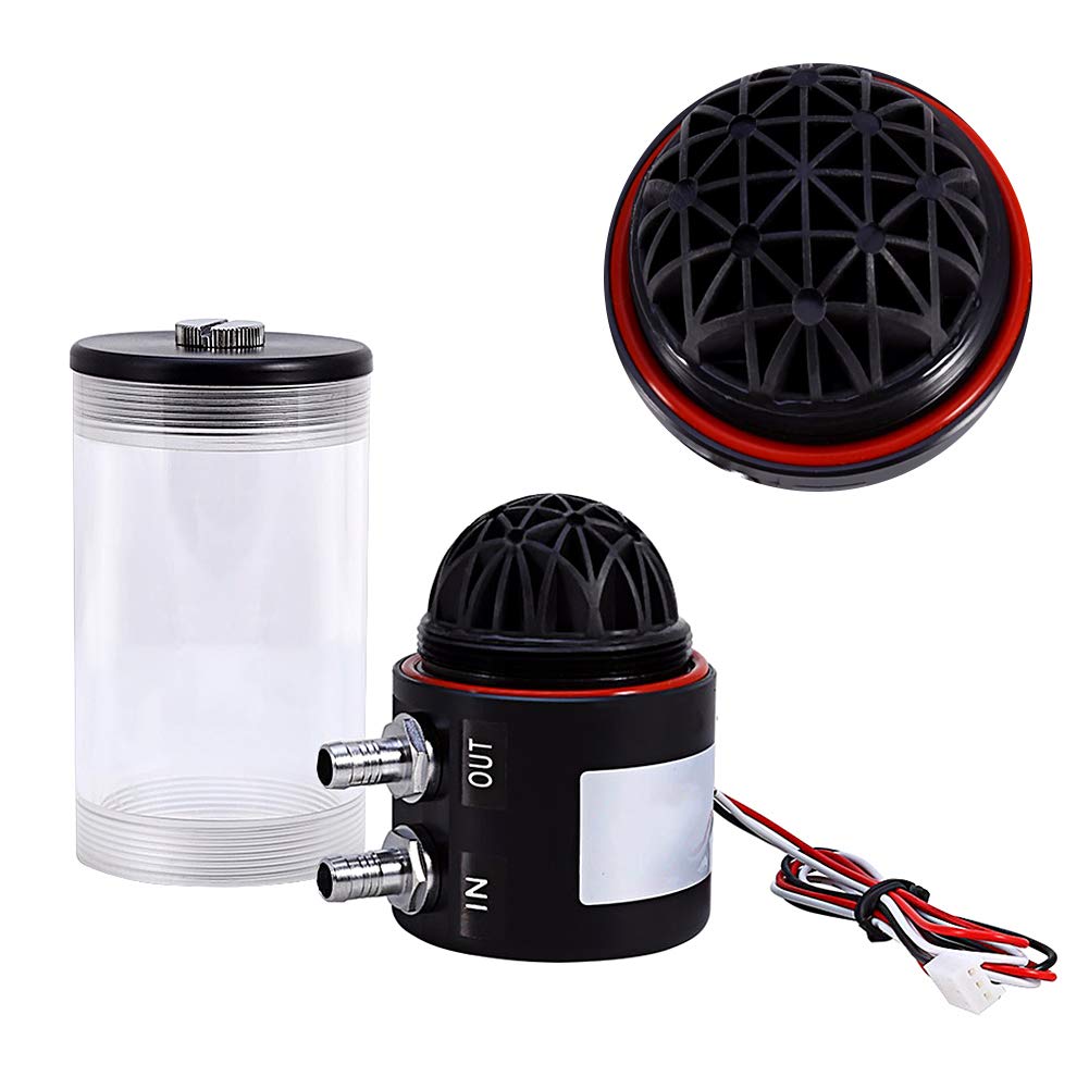 pompa acqua pc + Raffreddamento Radiatore acqua Pompa Serbatoio Scambiatore di calore Silenziatore 500L / H 10W DC 12V CPU