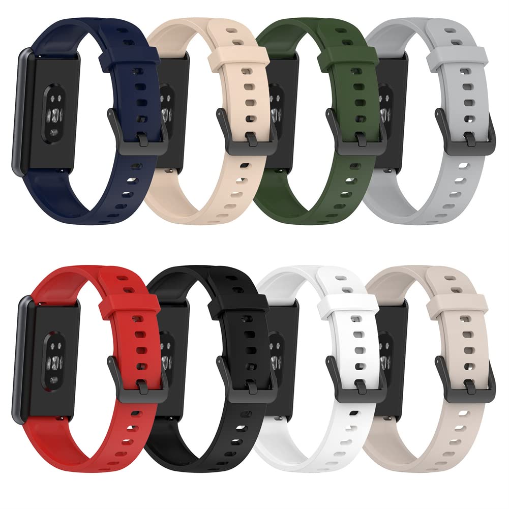 Tyogeephy Silicone Cinturino Compatibile con Realme Band 2, 18MM