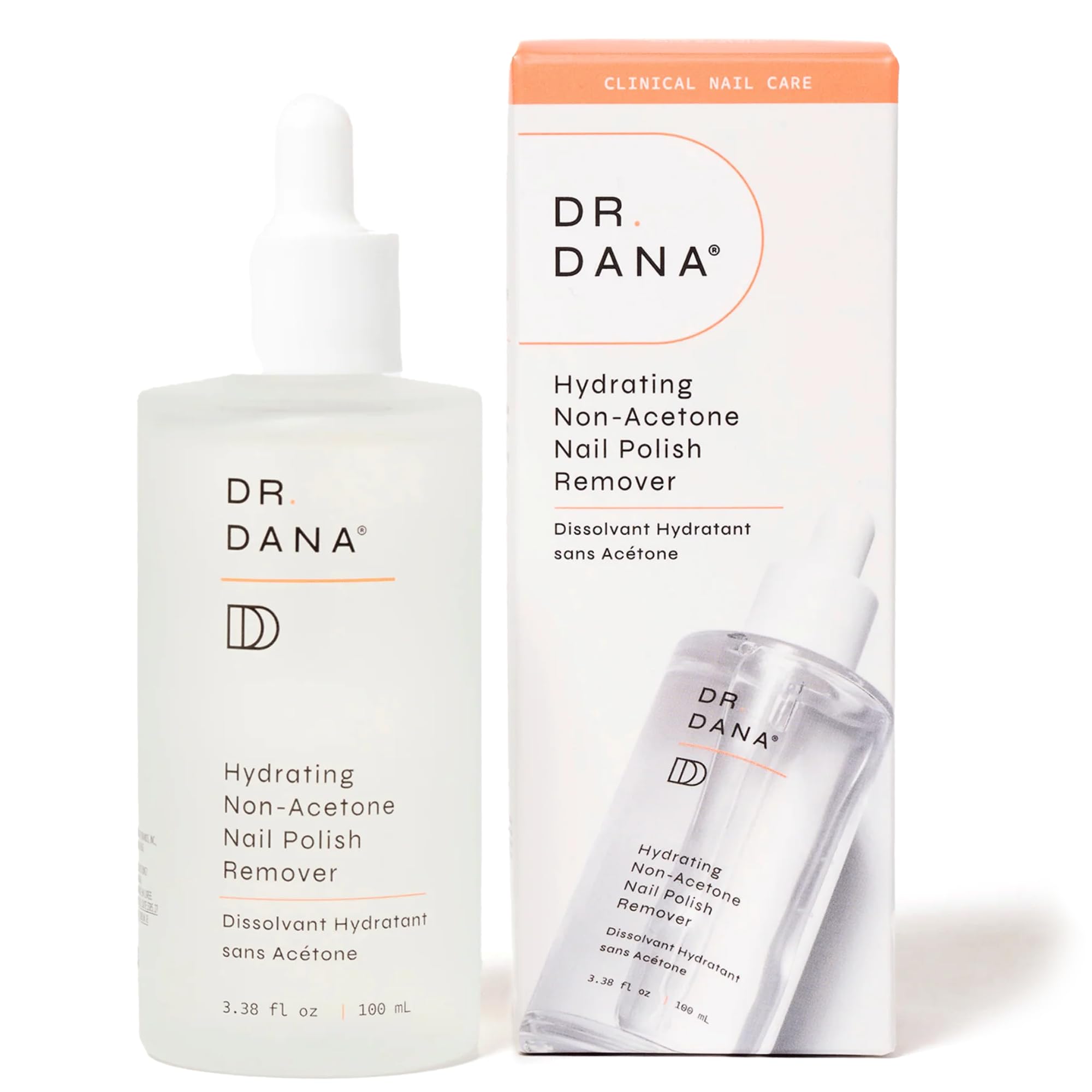 Dr. Dana Nail Polish Remover - Non Acetone Polish Remover Conditions and Hydrates to Prevent Brittle Nails and Dry Nails - Non Toxic Nail Polish Remover with Light Natural Scent