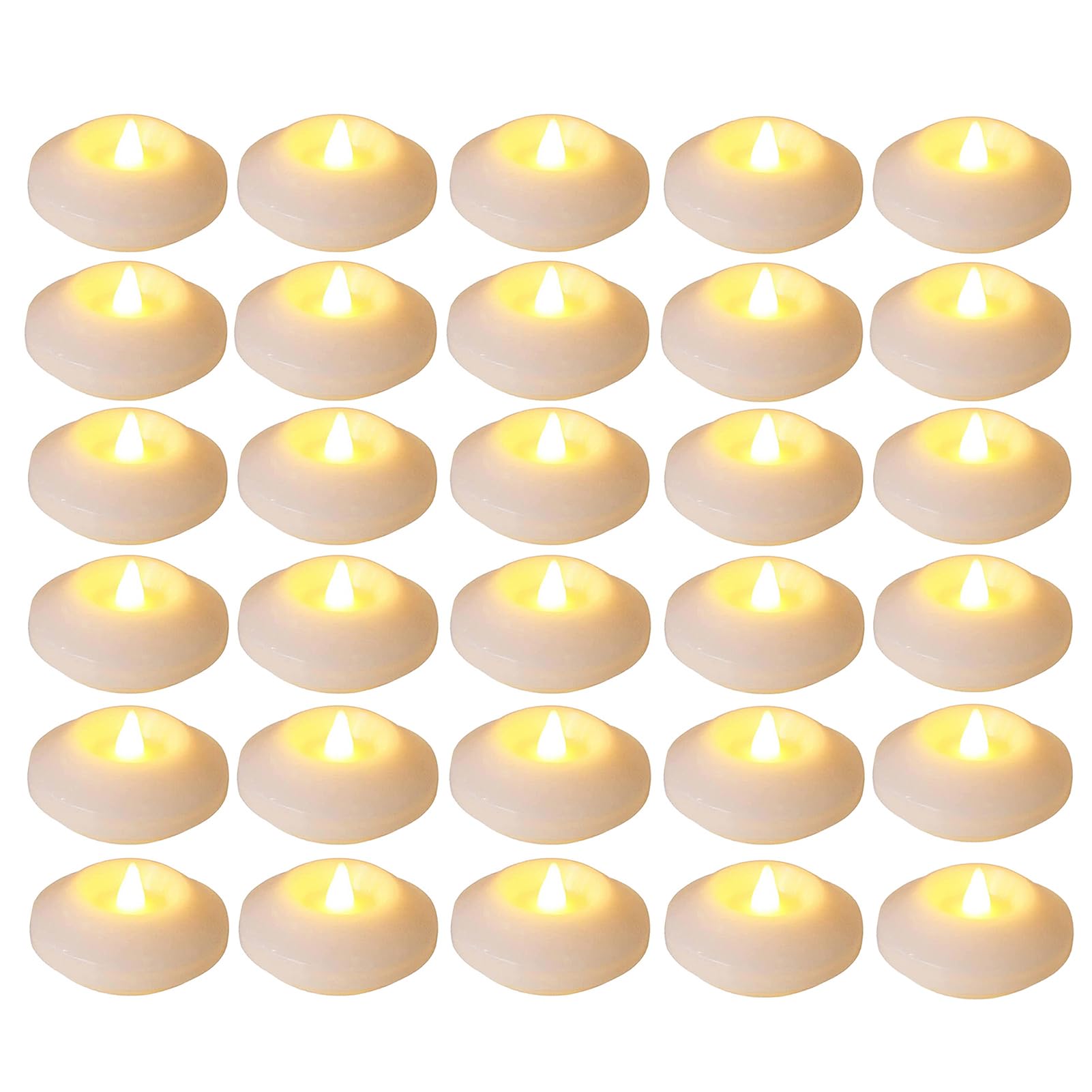 10/20/30Pcs Floating Candles, 1.5inch Unscented White Candles Floating Candles for Centerpieces, Wedding, Pool Party, Holiday, Home Decor