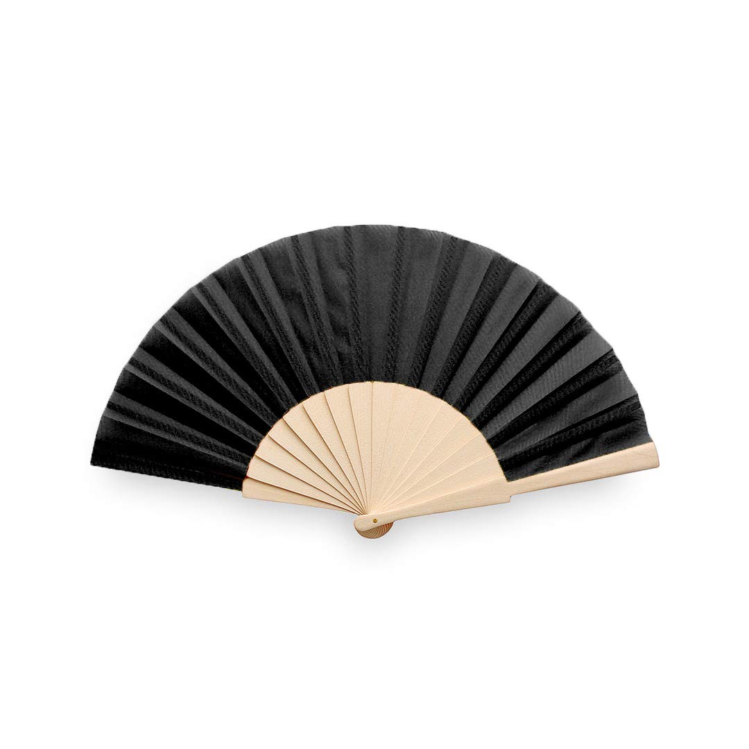 eBuyGB Folding Handheld Fan, Wooden Hand Fan, Wedding Party Accessory, Pocket Sized Fan for Wedding Gift Party Favours