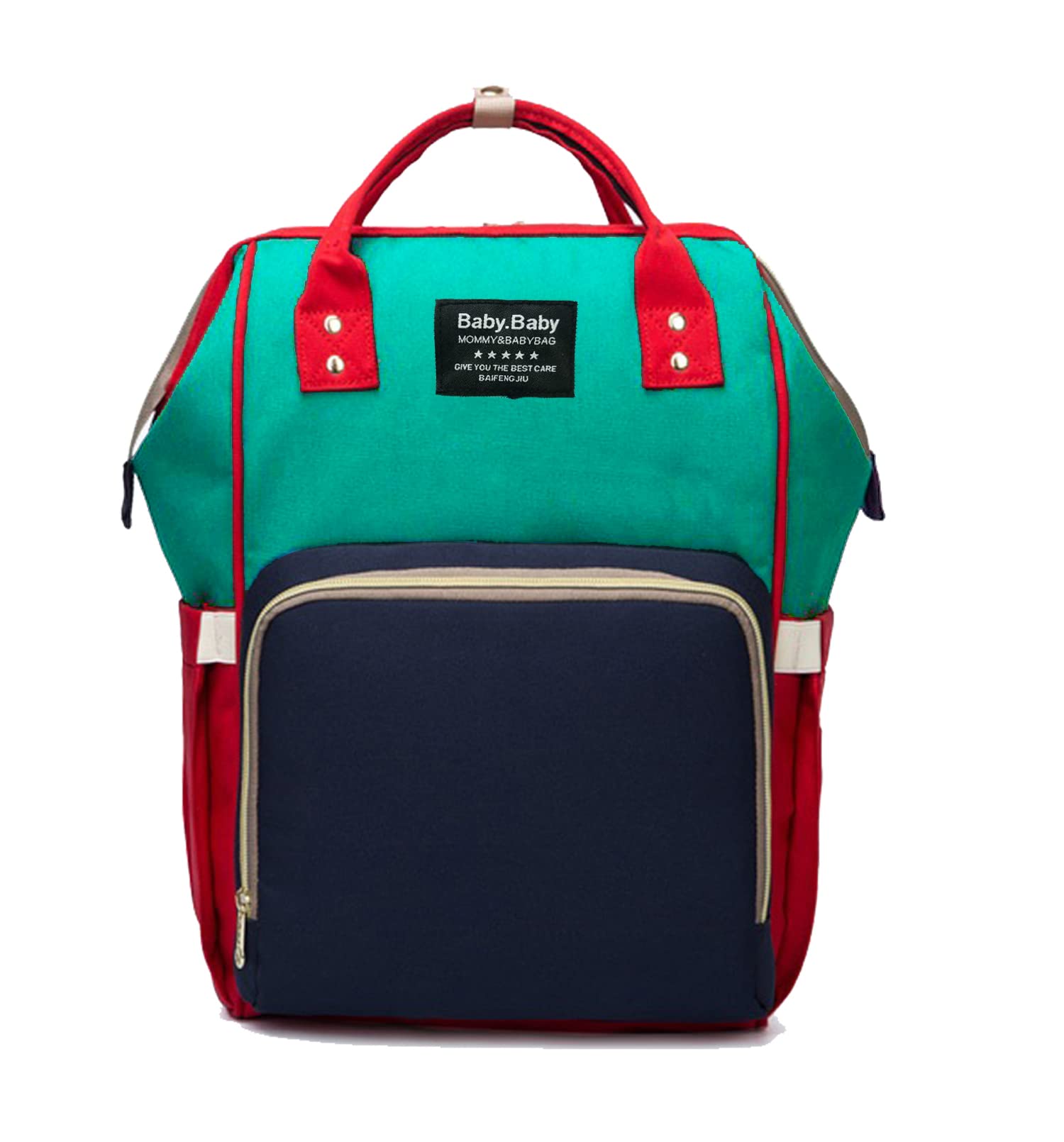 House of Quirk Baby Diaper Bag Maternity Backpack (Green/Blue)-picture-11