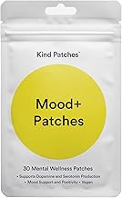 Kind Patches | Mood+ Patches | Well Being and Focus Support | Plant-Based Formula with Rhodiola, Mucuna Pruiens and Lion's Mane Mushroom | 30 Vegan Patches | Packaging May Vary