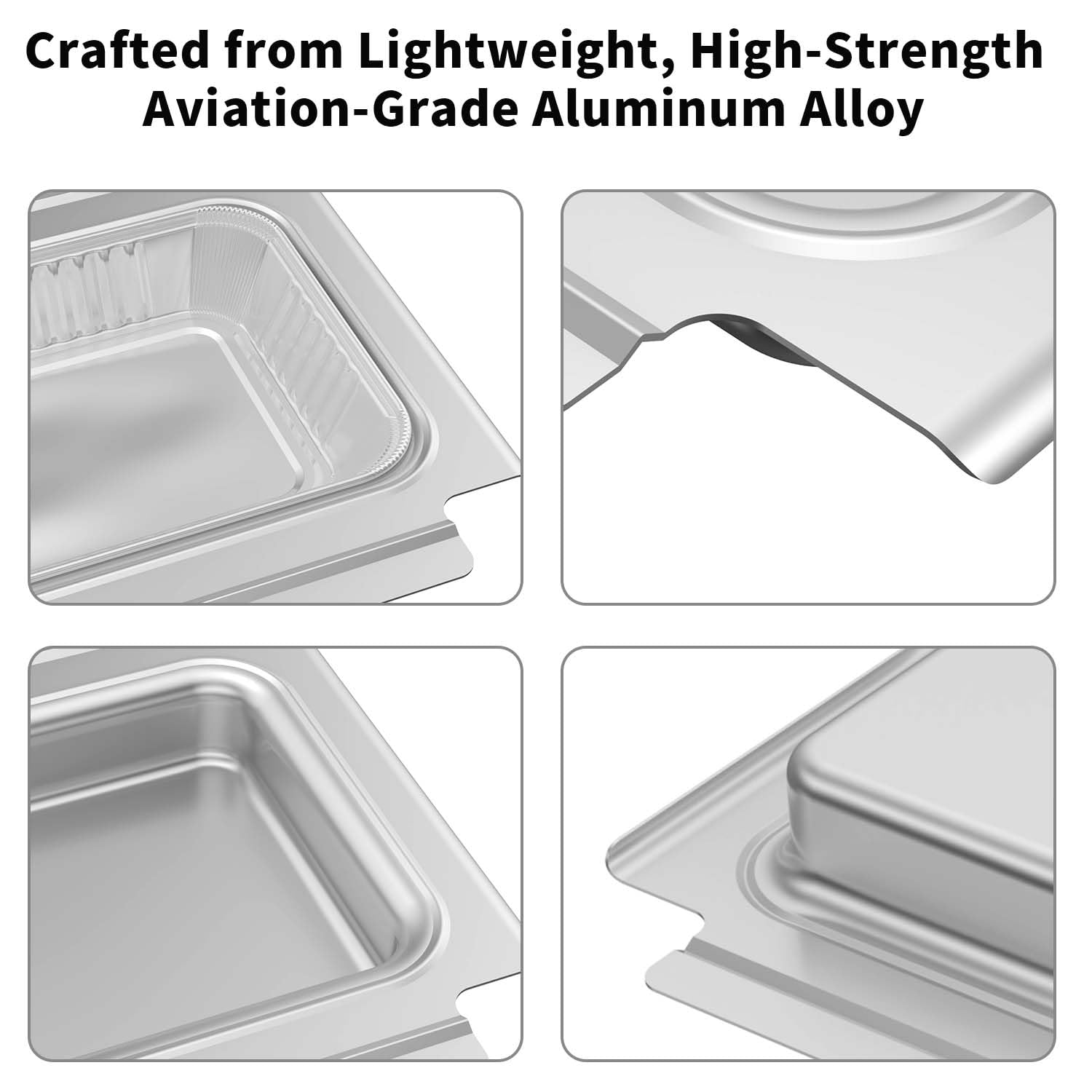 Grillauffangwanne und Abtropfschale Set für Q-Serie – kompatibel mit Weber Q100, Q1000, Q120, Q140 und Q1200 Gasgrills. Inklusive 10er-Pack Aluminium-Liner Ersatz